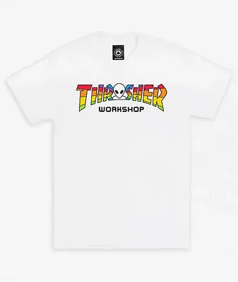 Thrasher x Alien Workshop Spectrum White T-Shirt