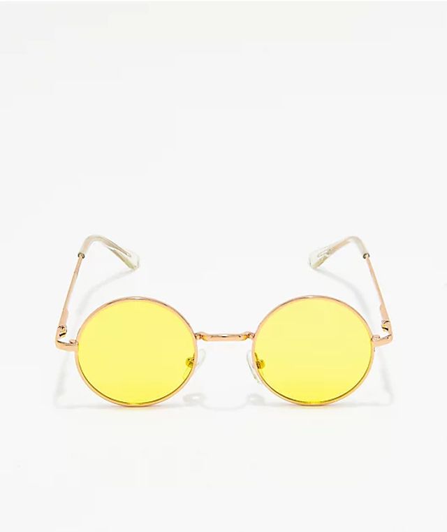 tiny yellow sunglasses