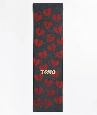 Tomo Skate Co. Broken Hearts Red Grip Tape