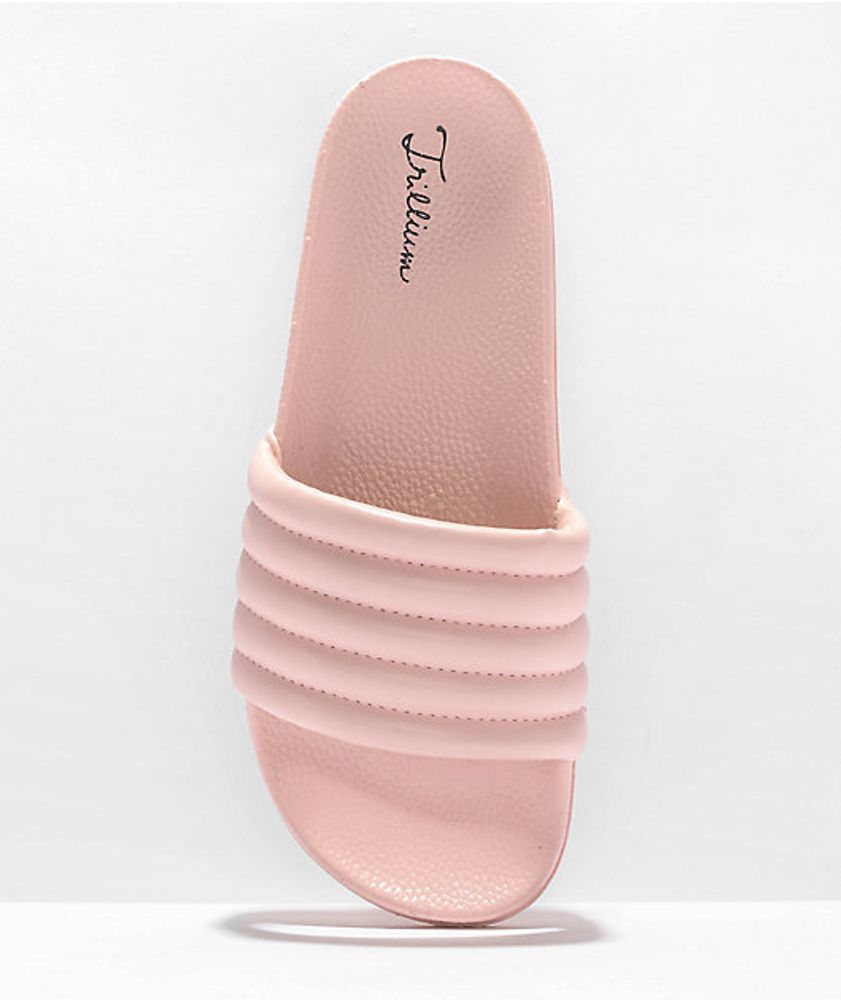 Trillium Matty Pink Tube Slide Sandals