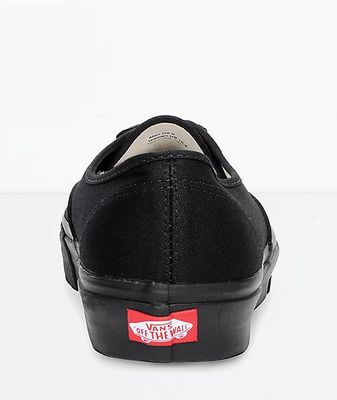 Vans Authentic Black Canvas Skate Shoes