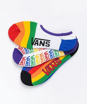 Vans Canoodle Pride 3 Pack No Show Socks