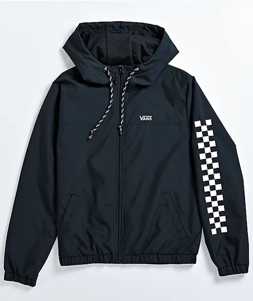 Vans Kastle Black Windbreaker Jacket