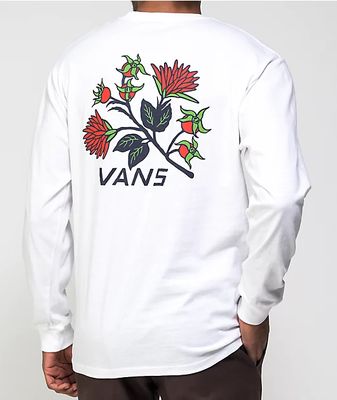 Vans Pressed Floral White Long Sleeve T 