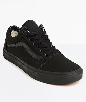 Vans Old Skool Mono Black Skate Shoes