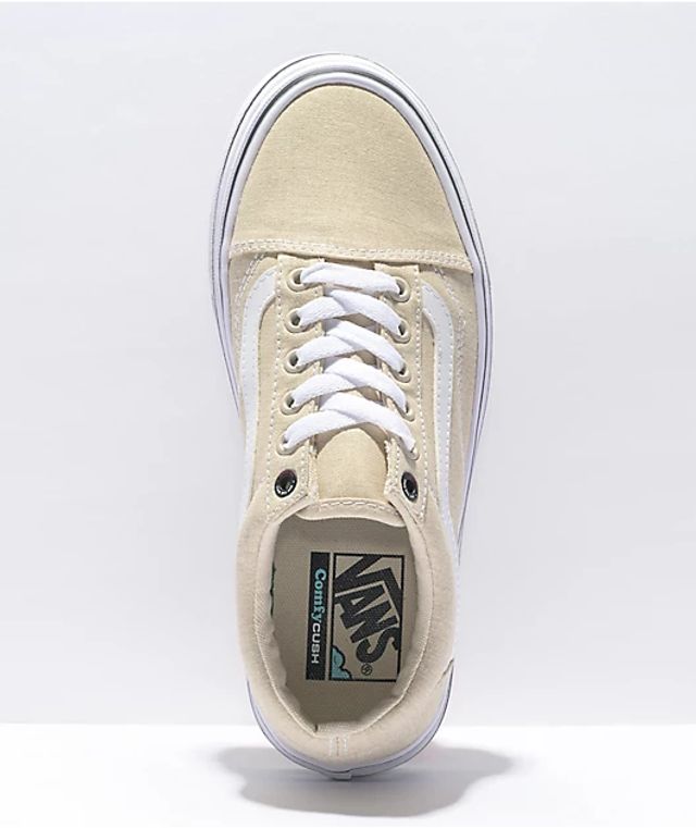 vans old skool platform tan