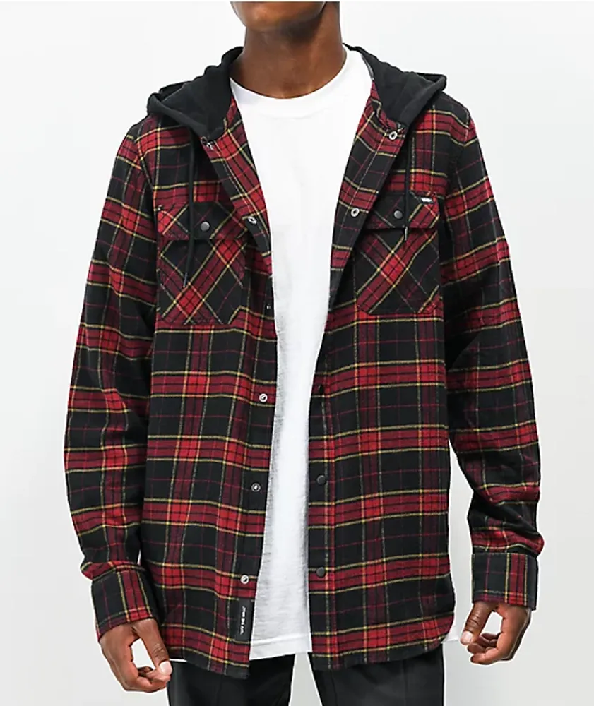 Vans Parkway II Pomegranate & Black Hooded Flannel | Bayshore Shopping Centre