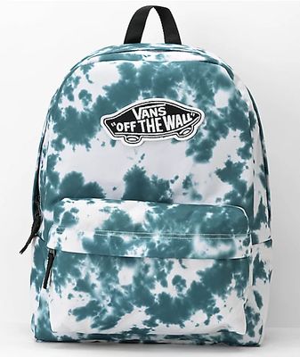 Vans Realm Deep Teal Tie Dye Backpack