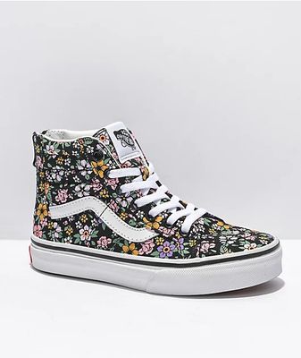 Vans Sk8-Hi Zip Fun Floral Skate Shoes