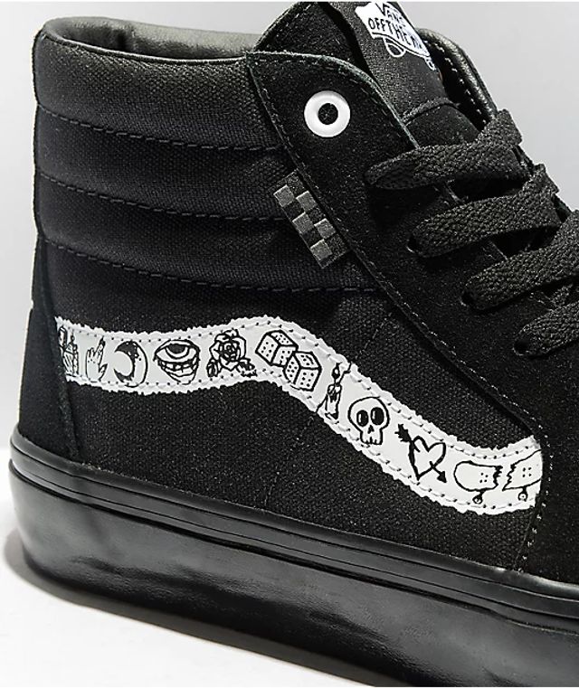 Vans Skate Doodle Black & White Shoes | Vancouver Mall