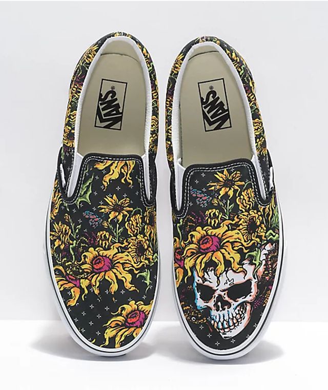 Vans Slip-On Beauty Skull Black \u0026 White 