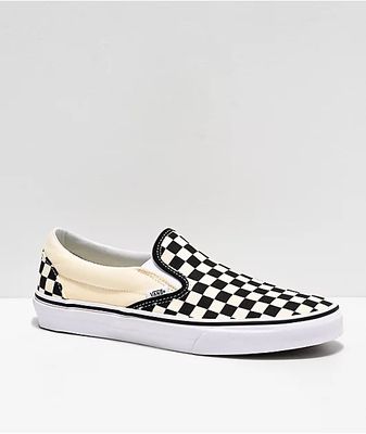 Vans Slip-On Black & White Checkered Skate Shoes