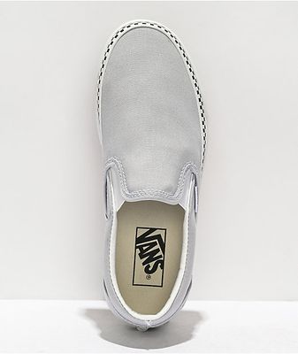 Vans Slip-On Checkerboard Foxing Grey Dawn Skate Shoes
