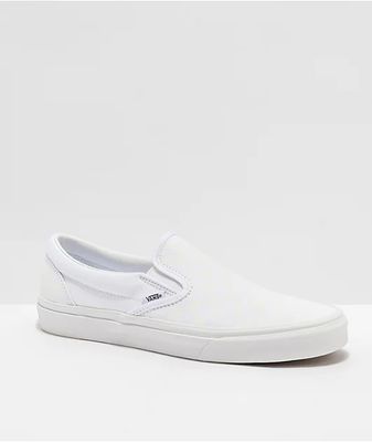 Vans Slip-On White Checkerboard Skate Shoes | Mall of