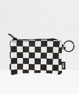 Vans White & Black Checkerboard Keychain Wallet