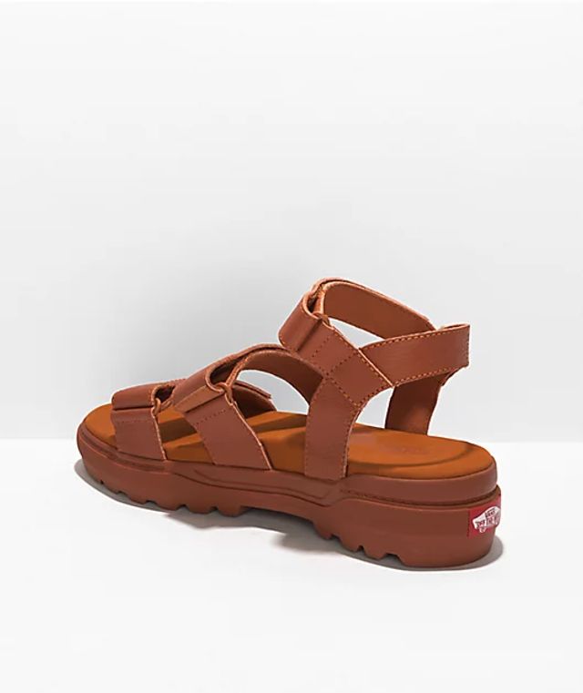 Vans x Textured Waves Colfax Bombay Brown Strap Sandals | Dulles Town Center