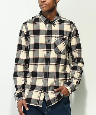 Black Plaid Flannel Shirt 