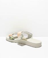 Volcom Eco Recliner Tie Dye & White Slide Sandals