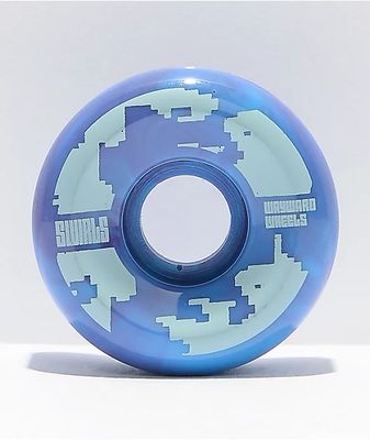 Wayward 54mm 101a Purple & Blue Swirl Skateboard Wheels