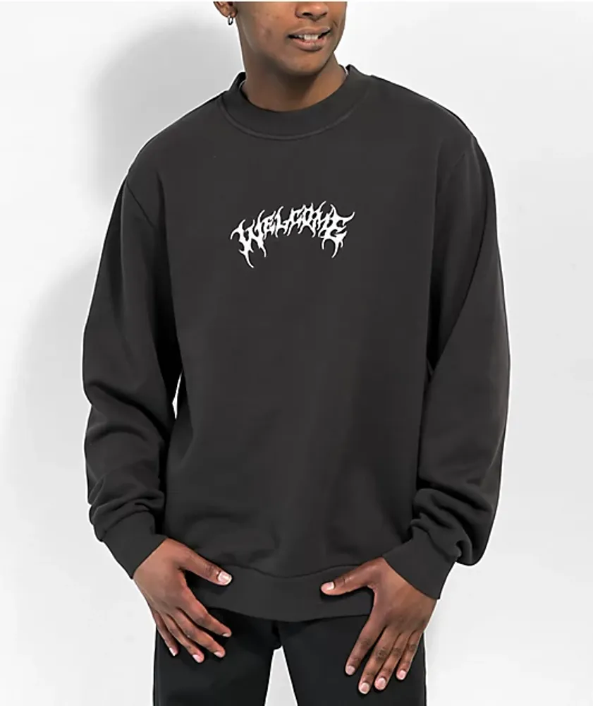 Primitive Nightrider Black Crewneck Sweatshirt