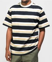 Welcome Medius Black & Tan Stripe T-Shirt