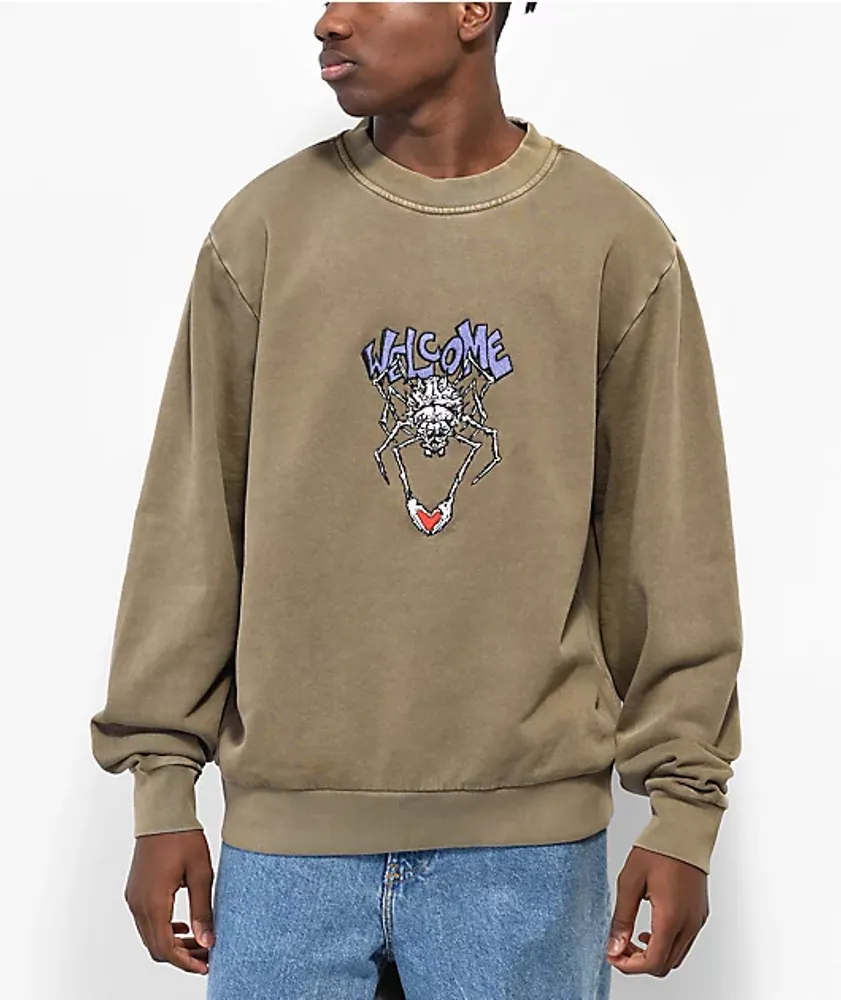 Thrasher Gonz Logo Brown Crewneck Sweatshirt