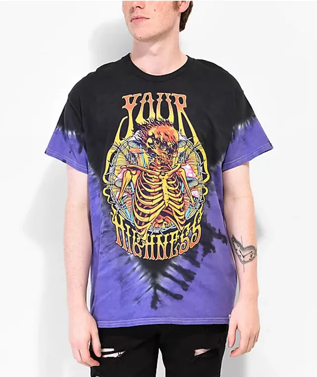 Vitriol Mayhem Black & Purple Tie Dye T-Shirt