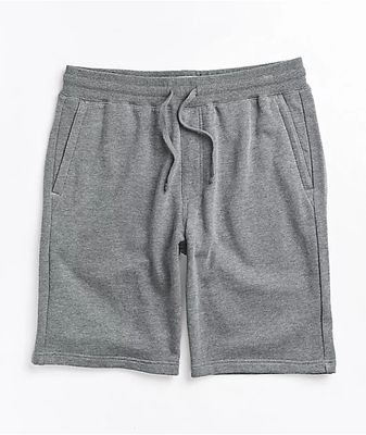 Zine Silas Grey Elastic Waist Sweat Shorts