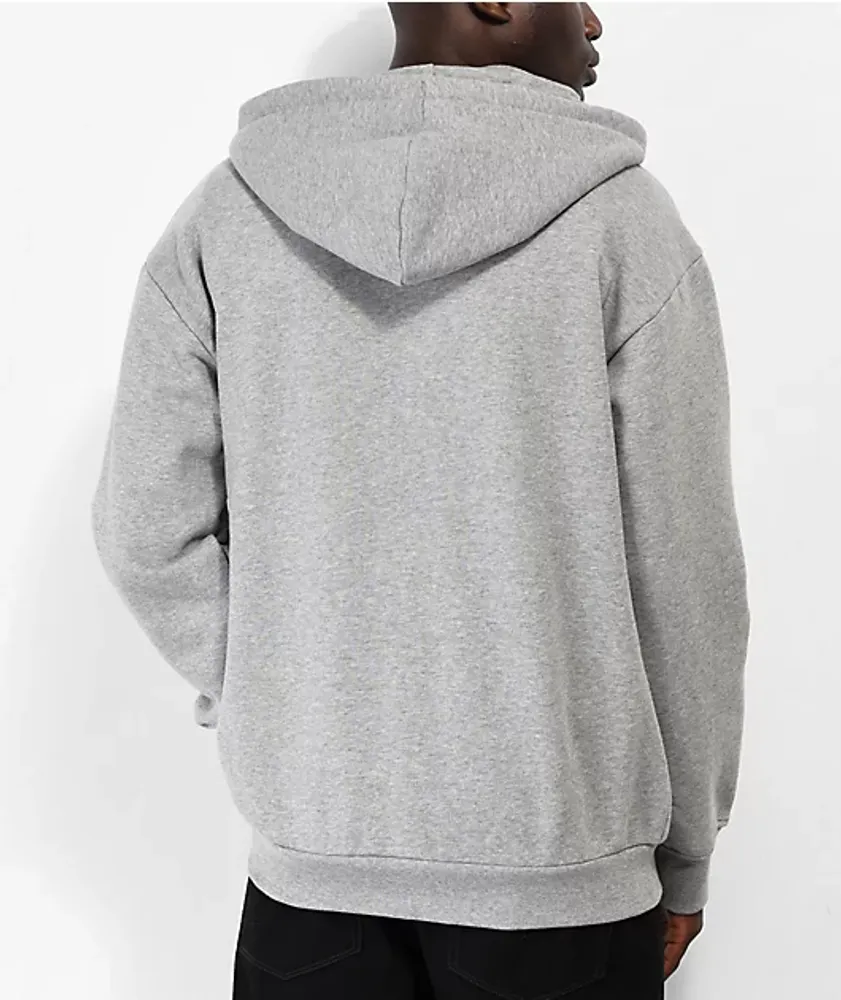 Zine Zippin Grey Zip Hoodie