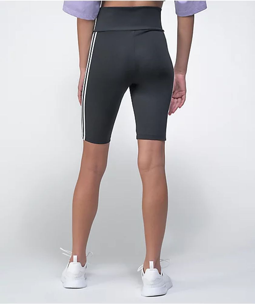 adidas High Waisted Black Bike Shorts