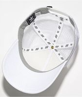 adidas Original Dart Trefoil Patch White Snapback Hat