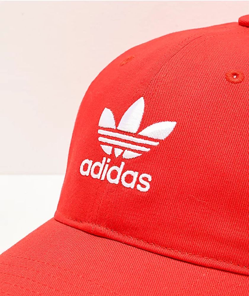 adidas Originals Relaxed Red Strapback Hat