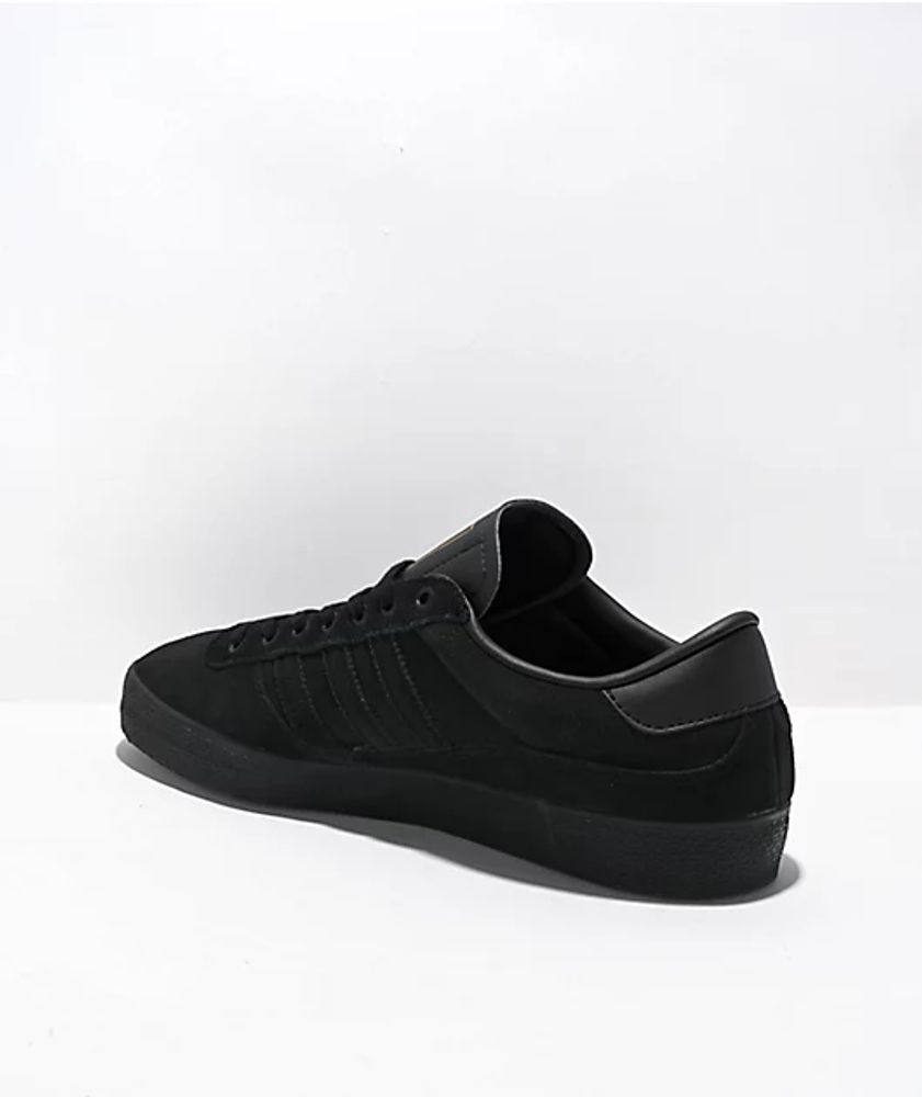 adidas Puig Indoor Black Suede Skate Shoes