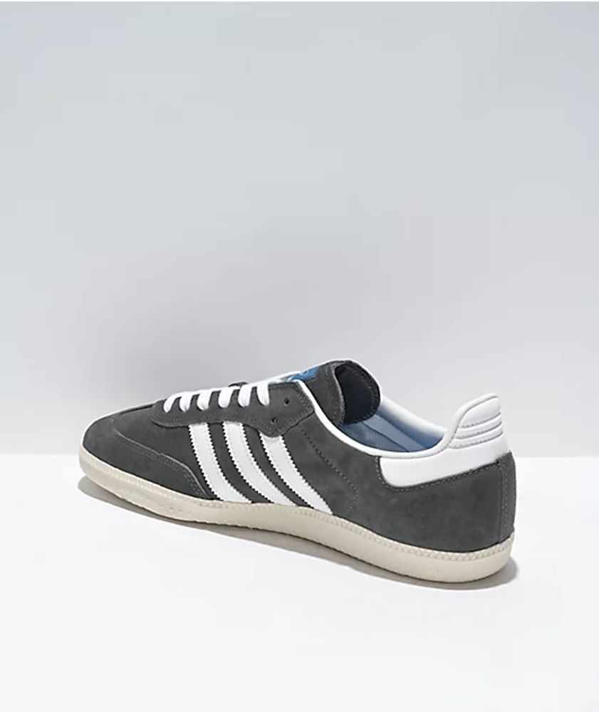 adidas Samba ADV Grey, White & Blue Shoes