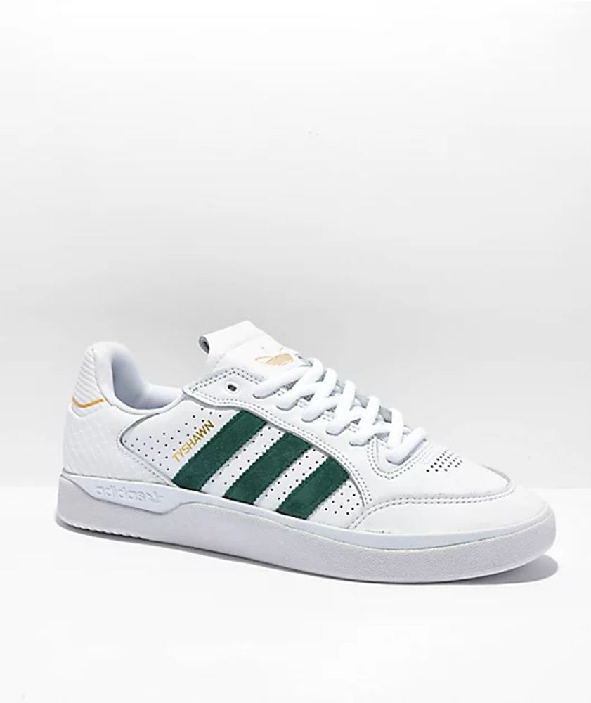 adidas Tyshawn Low White & Green Shoes