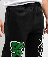 $AD BOYZ By Junior H Web Black Sweatpants