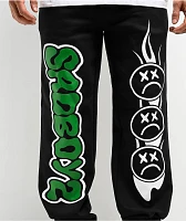 $AD BOYZ By Junior H Web Black Sweatpants