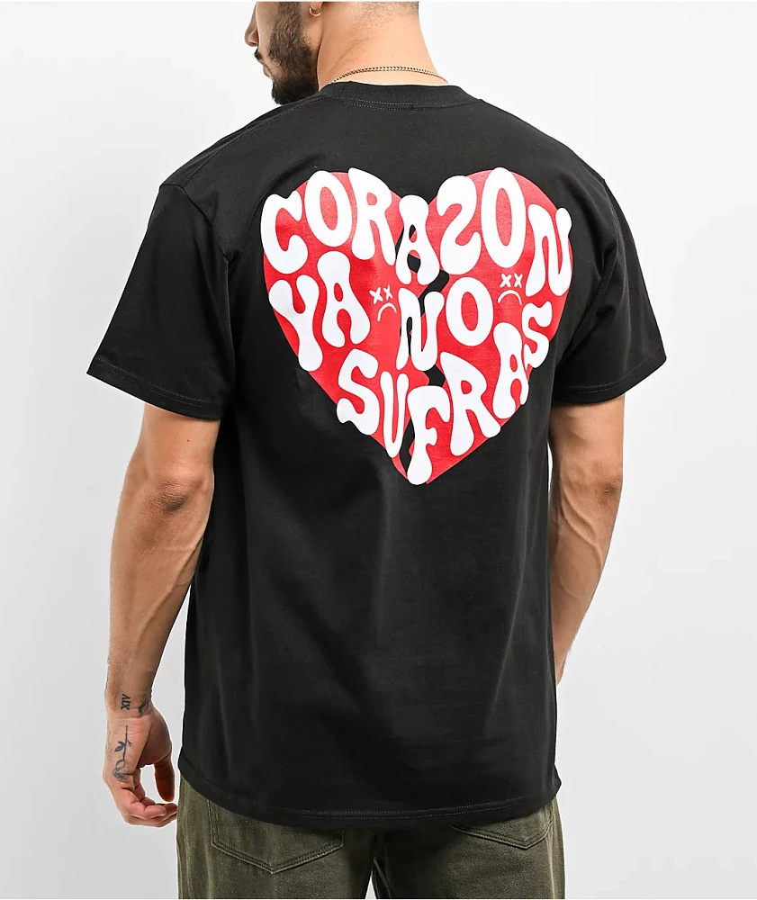 $AD BOYZ by Junior H Heart Black T-Shirt