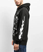 $AD BOYZ by Junior H RIP Love Black Hoodie
