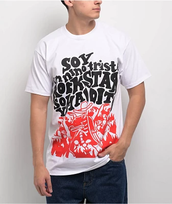 $AD BOYZ by Junior H Rockstar White T-Shirt