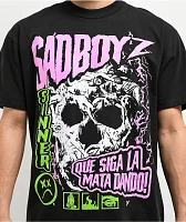 $AD BOYZ by Junior H Skull Black T-Shirt