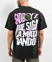 $AD BOYZ by Junior H Skull Black T-Shirt