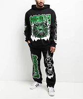 $AD BOYZ by Junior H Web Black Hoodie