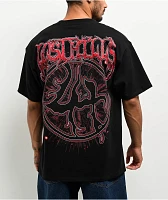 $AD BOYZ by Junior H X Lost Hills Barbed Wire Heart Black T-Shirt