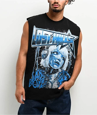 $AD BOYZ by Junior H X Lost Hills Future Black Tank Top