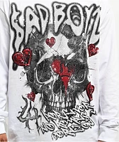 $AD BOYZ by Junior H X Lost Hills Hearts White Long Sleeve T-Shirt