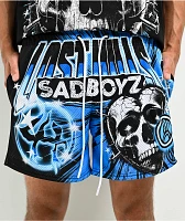 $AD BOYZ by Junior H X Lost Hills Nails Black Mesh Shorts