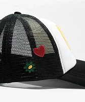  A.LAB Raine Black & White Trucker Hat