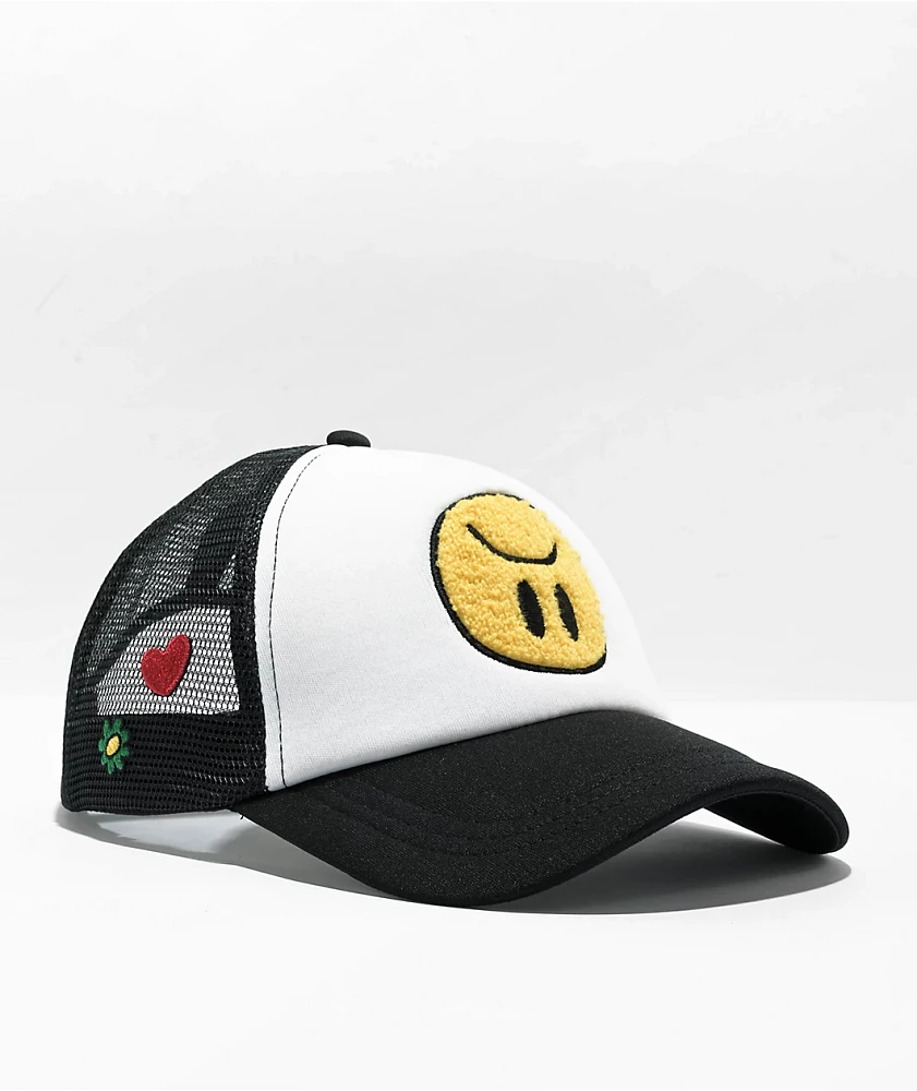  A.LAB Raine Black & White Trucker Hat