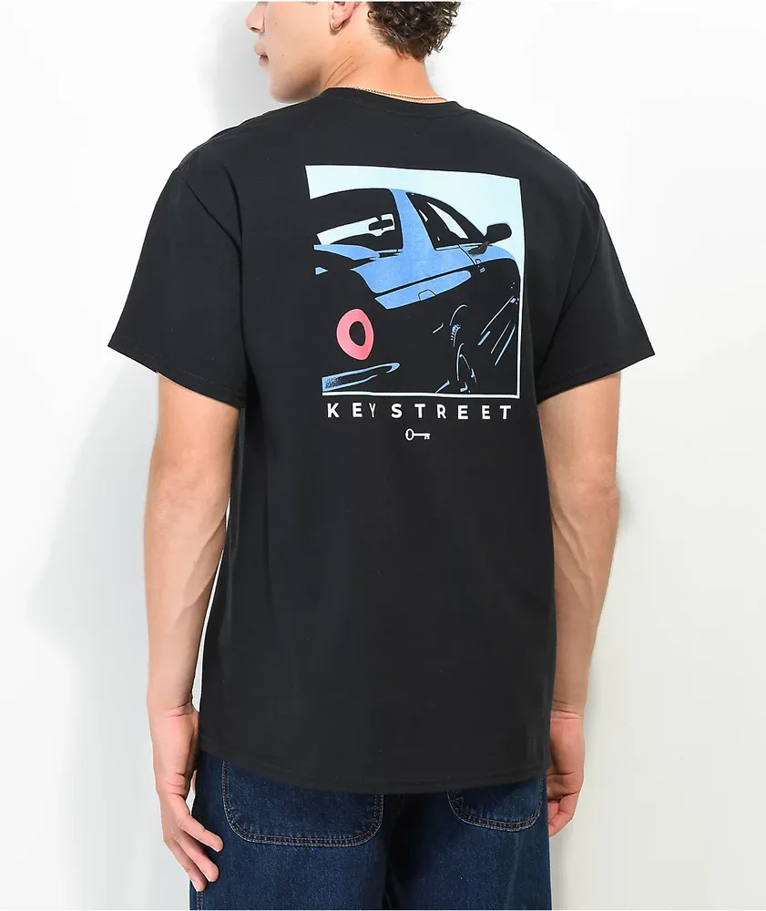 Key Street Angles Black T-Shirt